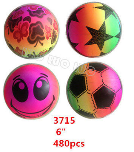 Picture of Rainbow Color Inflatable Ball Assorted Styles 6' 40 dz