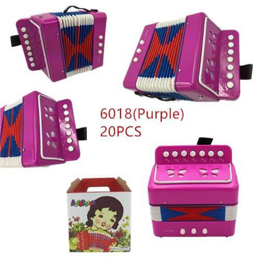 Picture of Purple Color Musical Accordion 20 pc