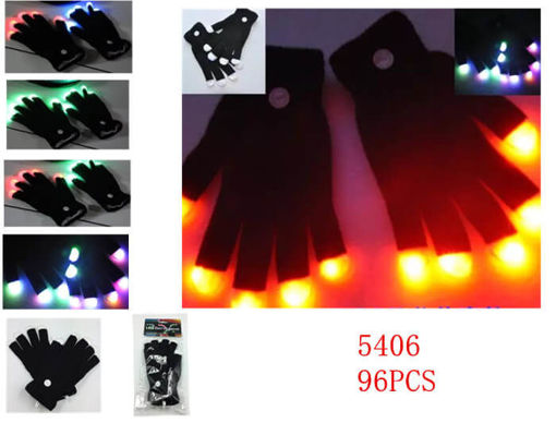 Picture of LED Black Gloves 96 pcs