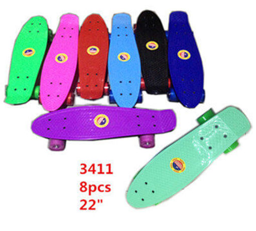 Picture of Assorted Color Skateboard 8 pc