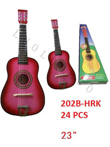 Picture of 23" 2-Tone Hot Pink Color Guitar 24pc