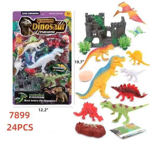 Picture of Dino Figures w/ Castle 24 pcs