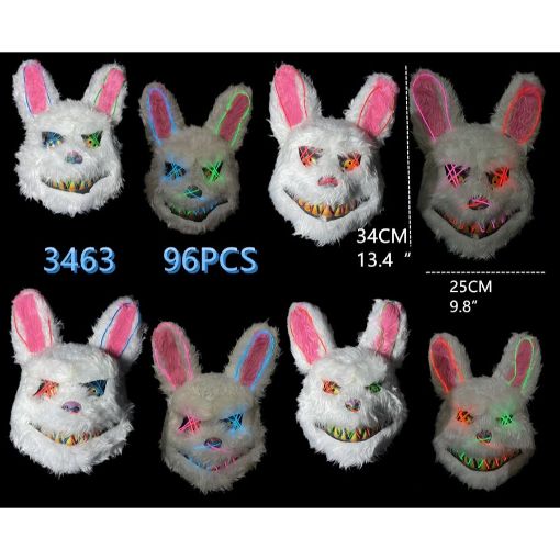 Picture of LED Furry Bunny Horror Mask 96 PCS