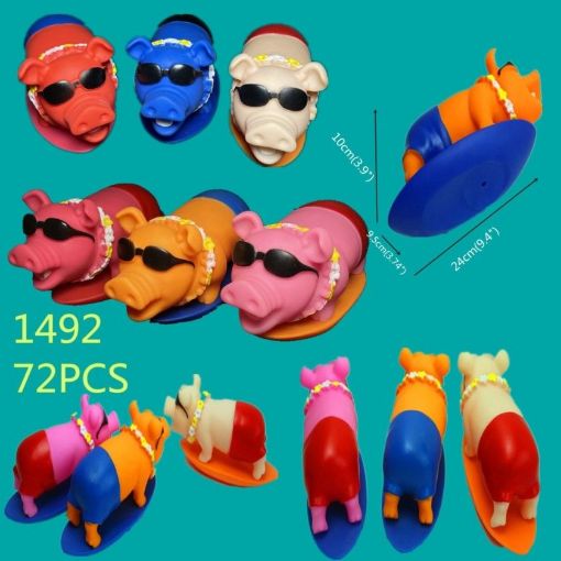 Picture of Squeaky Rubber Pig 72 PCS