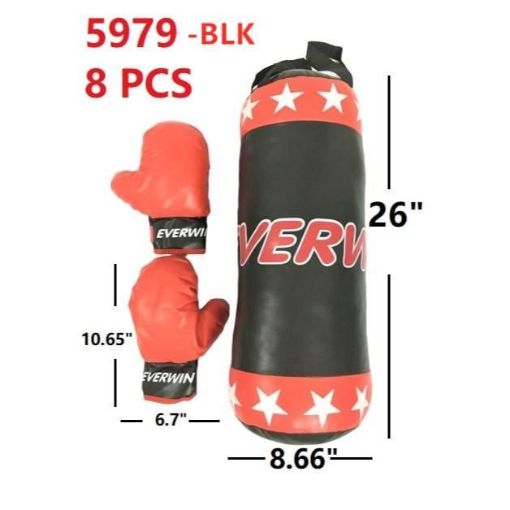 Picture of Large Black & Red Boxing Set 26" 8 pc