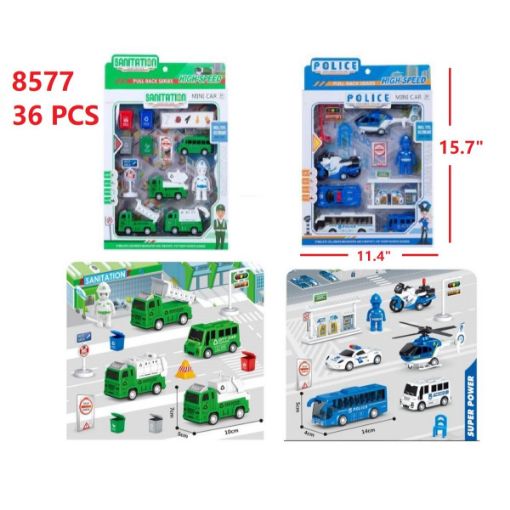 Picture of Police and Recycle Playset 36 PCS