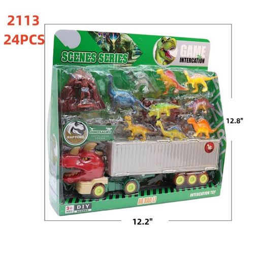 Picture of Dino with Dino Trailer Truck Set 24 PCS