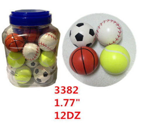 Picture of Assorted-Sport Bouncing Ball 1.77" (24pc/Jar) 12 Jars