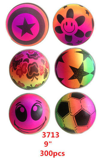 Picture of Rainbow Color Inflatable Ball Assorted Styles 9' 25 dz