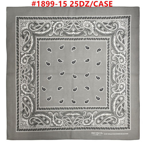 ABC Trading Wholesale. Gray Color Bandana 25 dz