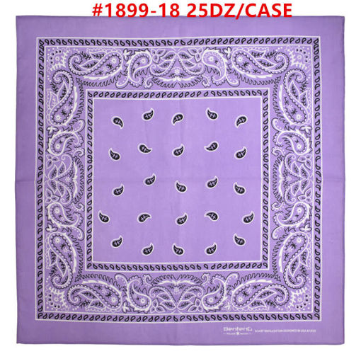 Picture of Light Purple Color Bandana 25 dz