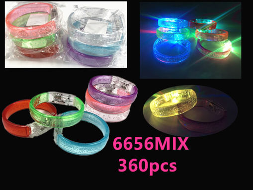 Picture of Assorted Color Acrilic Light Up Bracelet 30 dz (#6656mix)