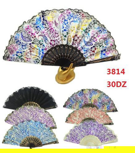 Picture of Rainbow Color Lady Fan 30 dz