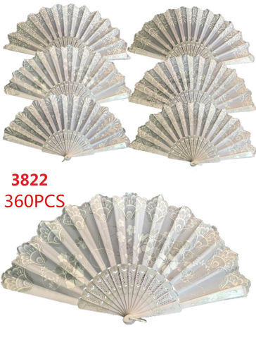 Picture of White Lady-Fan with Glitter Deco 30 dz