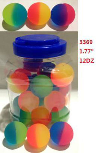Picture of Duo Color Bouncing Ball 1.77" (24pc/Jar) 12 Jars