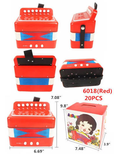 Picture of Red Color Musical Accordion 20 pc