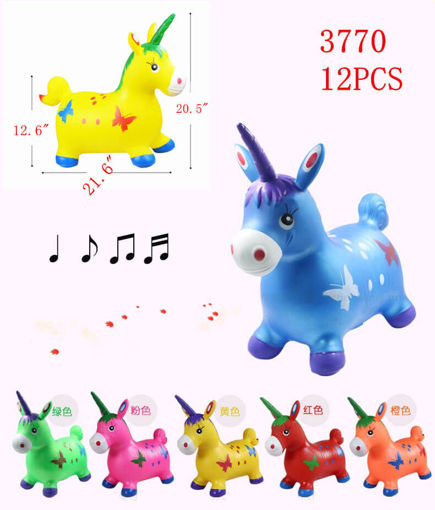 Picture of Bouncing Animal-Unicorn w/Sound 12 pc