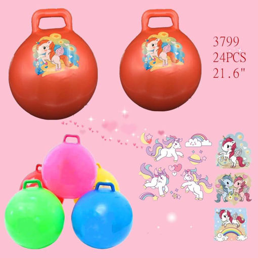 Picture of Unicorn Bounce Ball 24 pc