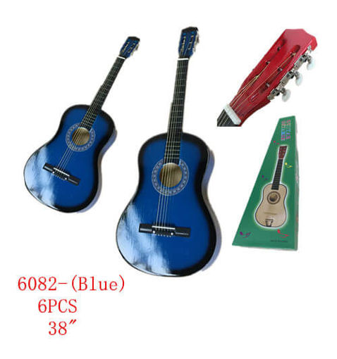 Picture of Blue Color Guitar 38" 6 pc