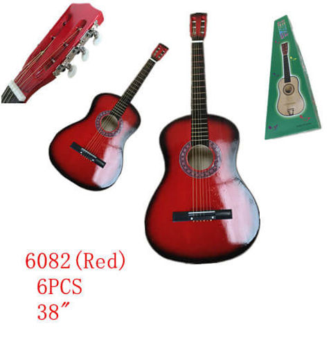 Picture of Red Color Guitar 38" 6 pc
