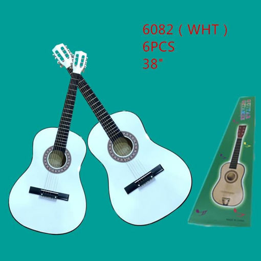 Picture of WHITE COLOR GUITAR 38" 6 PC
