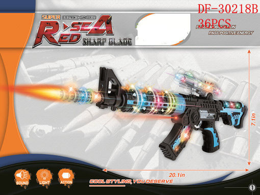 Picture of Super Red Seal Sharp Blade Machine Gun (Sound & Light) 36 pc