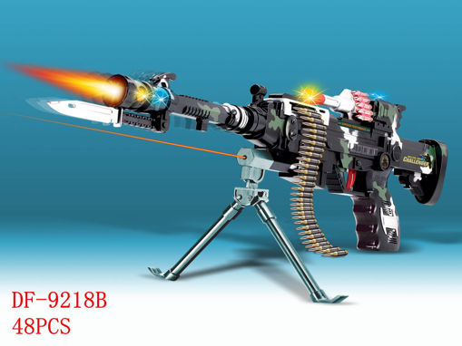 Picture of B/O Super Flashing Challenger Machine Gun w/Sound 48 pc