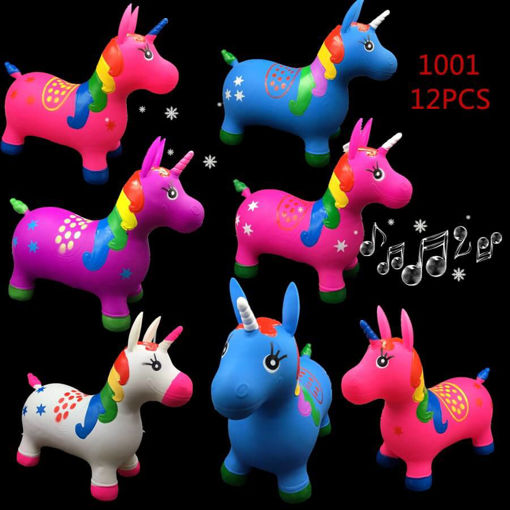 Picture of Inflatable Bouncing Unicorn 12 pc