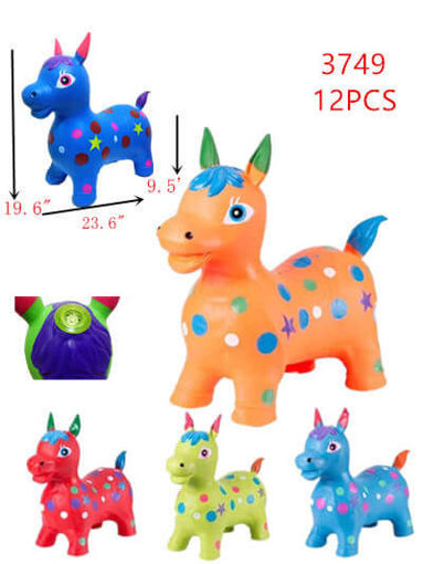 Picture of Bouncing Inflatable music Horse 12 pc