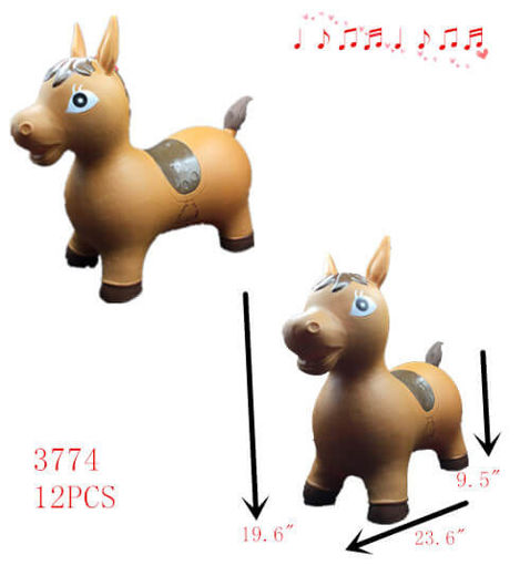 Picture of Only Brown Inflatable-Bouncing Horse 12 pc