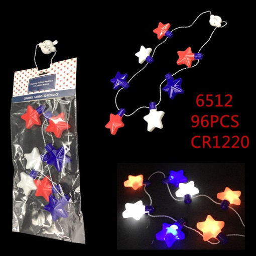 Picture of LED Solid Star Necklace 96 pc