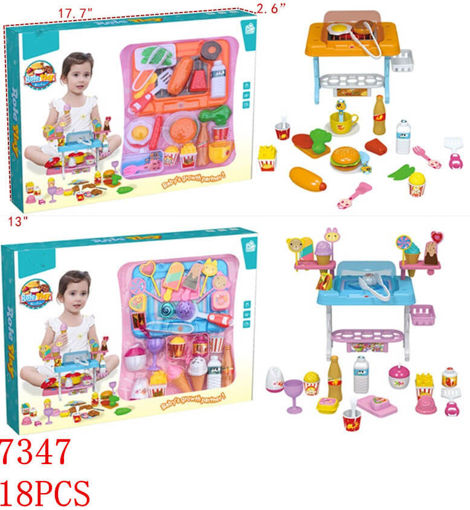 Picture of Ice Cream Cart Play Set 18 pcs