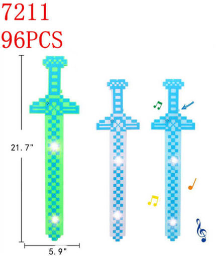 Picture of Flashing Pixel Sword w/sound 96 pcs
