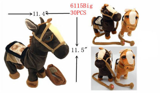 Picture of Assorted Walking Horse w/Leash 11" 30 pc