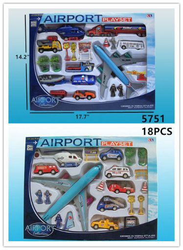 Picture of Airport Play Set Assort 18 pcs