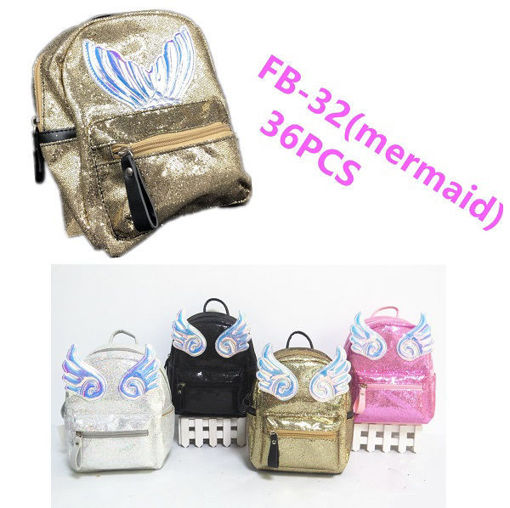 Picture of MERMAID GLITTER MINI BACKPACK 36 pcs