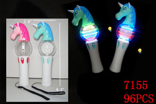 Picture of Unicorn Flashing Spinning Wand 96 PCS