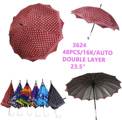 Picture of Auto Double Lady Umbrella 48 pc