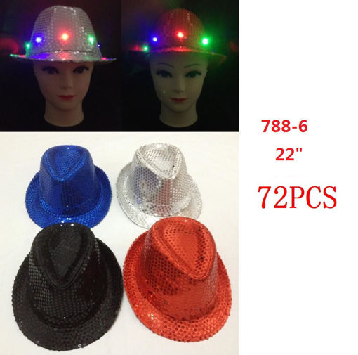 Picture of LED Fedora Hat 72 pc