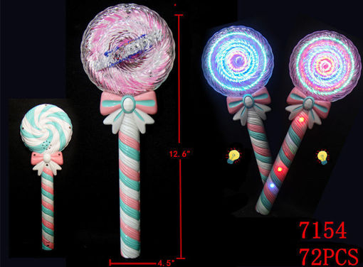 Picture of Flashing Jumbo Swirl Lollipop 72 pc