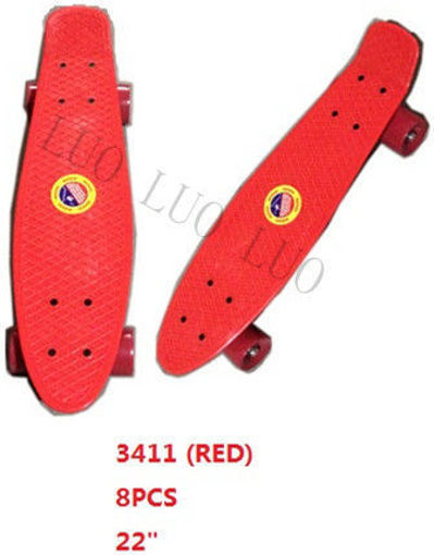 Picture of Red Skateboard 22" 8 pc