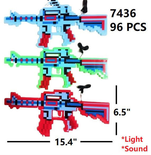 Picture of Pixel Machine Gun w/Sound & Light 96 pc