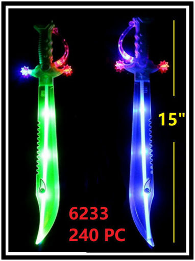 Picture of BG Light Up Shark Sword 14.5" 240 pc