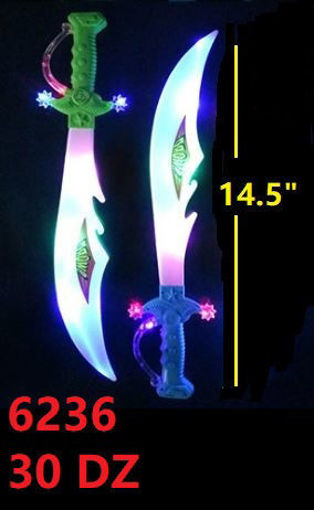 Picture of Flashing Multicolor Sword 14.5" 240 pc