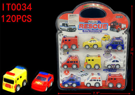 Picture of Mini Police and Fire Truck Set 120 PCS