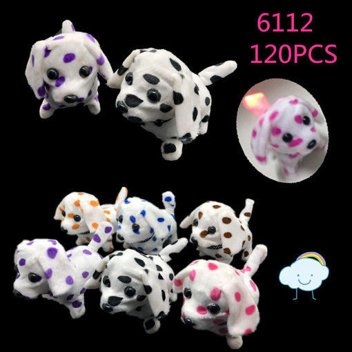 Picture of Assorted Color Dalmation Walking Dog Light on Tail 120 pc (#6112)