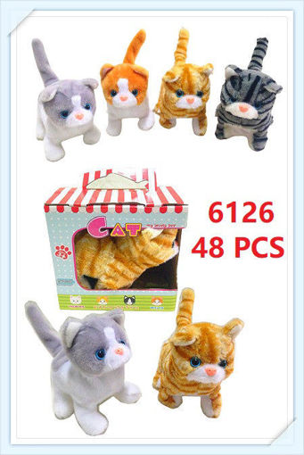 Picture of B/O Walking Assorted Style Cat w/Box 48 pc