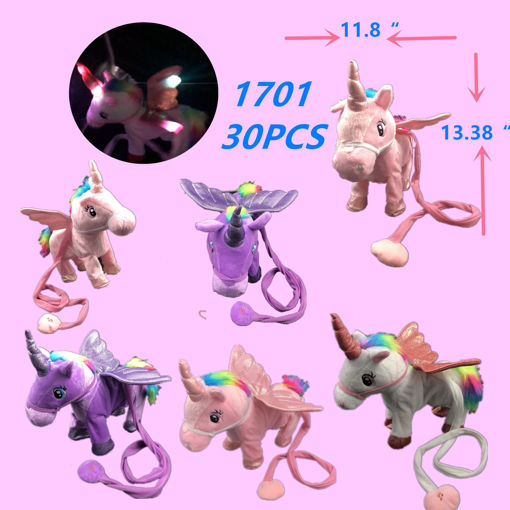 Picture of BO Walking Leash Unicorn w/Light 30 pcs