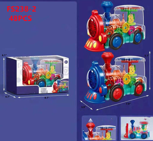 Picture of B/O Transparent Flashing Train w/Open box 48 PCS