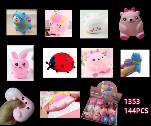 Picture of Mix Animal Squishy fill w.Flour 12 dz